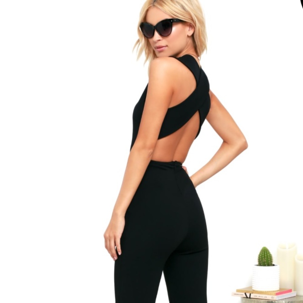 ☮️SOLD☮️ Black Backless Jumpsuit